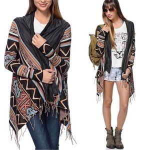 Billabong Aztec Women’s Cardigan Sweater.